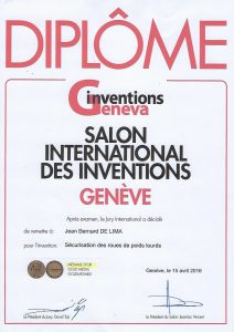 Médaille d'Or au Concours des Inventions de Geneve 2016